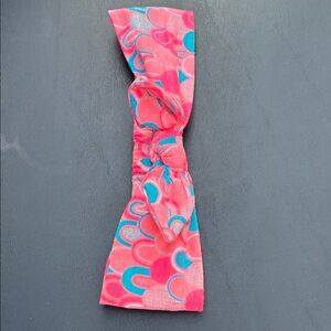 H&M Pink and Blue Patterned Headband